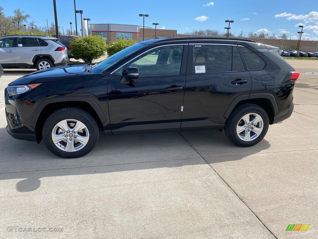 2021 RAV4 XLE AWD - Midnight Black Metallic / Black photo #1