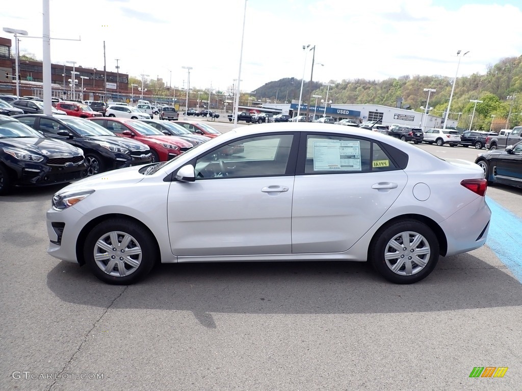 Silky Silver 2021 Kia Rio LX Exterior Photo #141767027