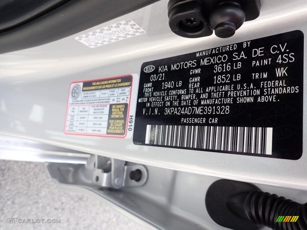 2021 Kia Rio LX Color Code Photos