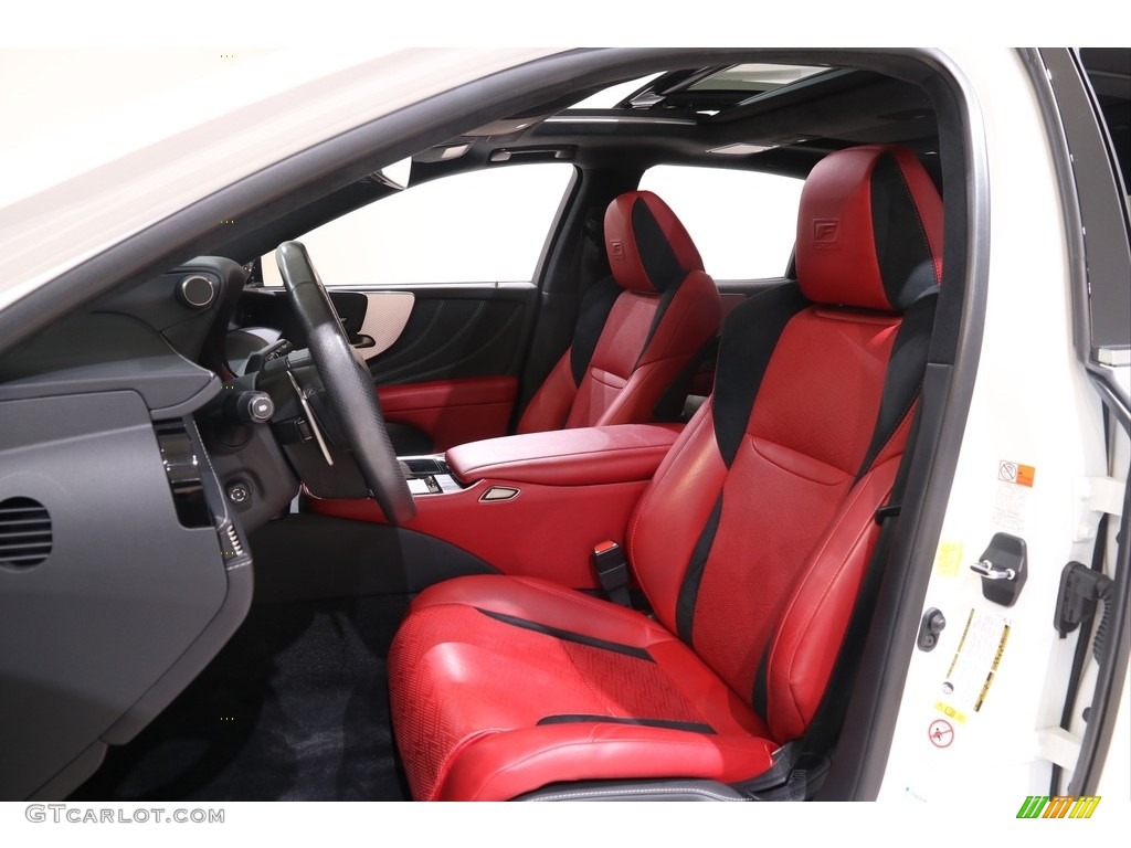 Circuit Red Interior 2018 Lexus LS 500 F Sport AWD Photo #141767297