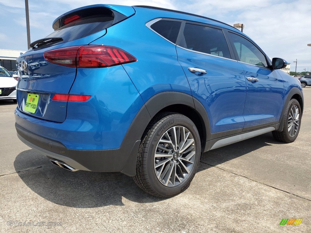 Aqua Blue 2021 Hyundai Tucson Ulitimate Exterior Photo #141767336