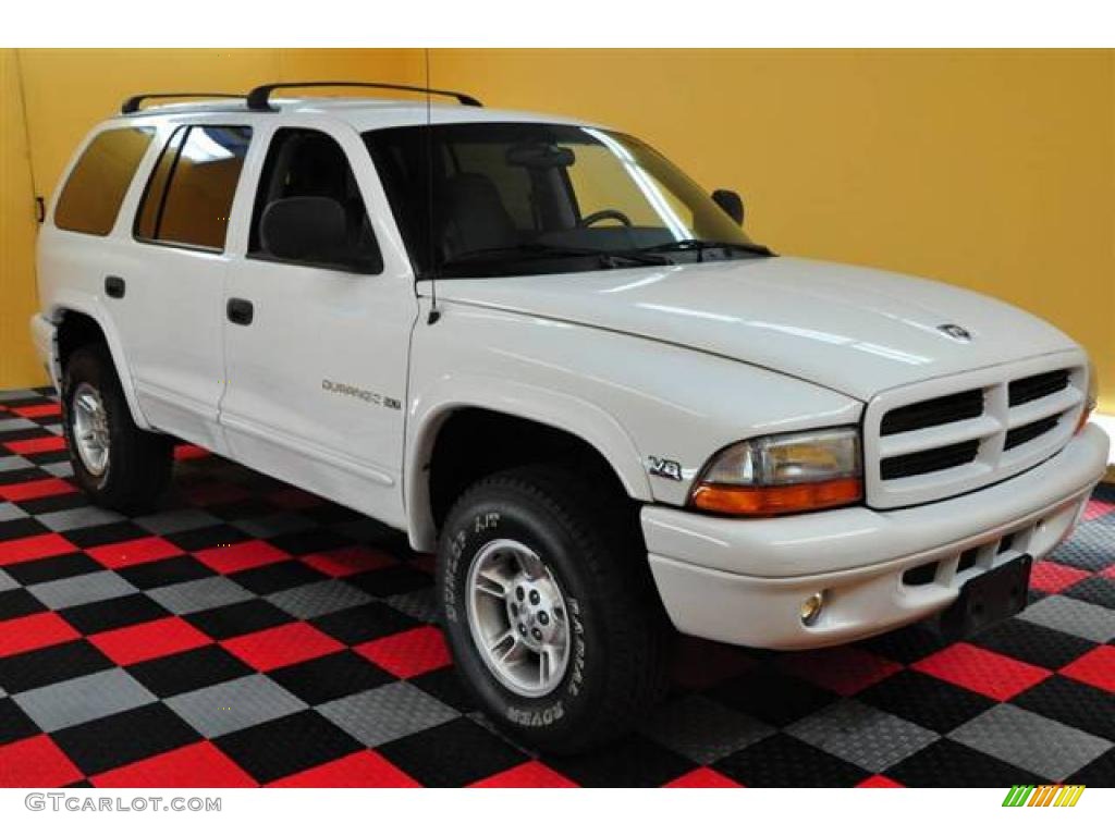 2000 Durango SLT 4x4 - Bright White / Mist Gray photo #1