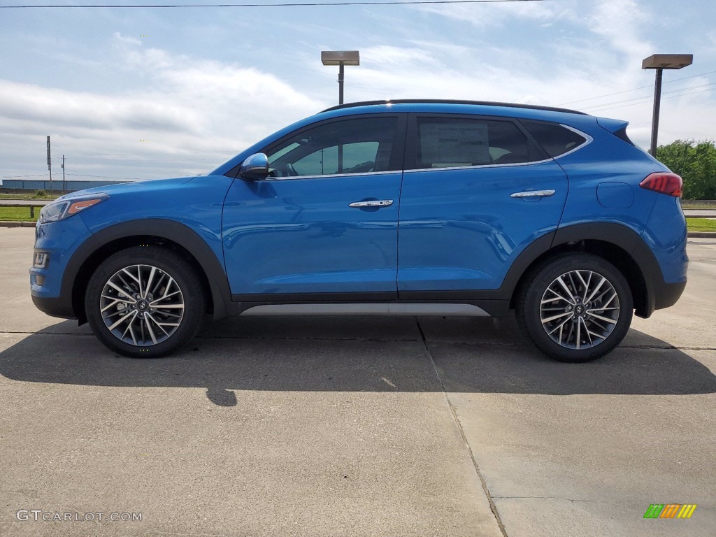 Aqua Blue 2021 Hyundai Tucson Ulitimate Exterior Photo #141767440