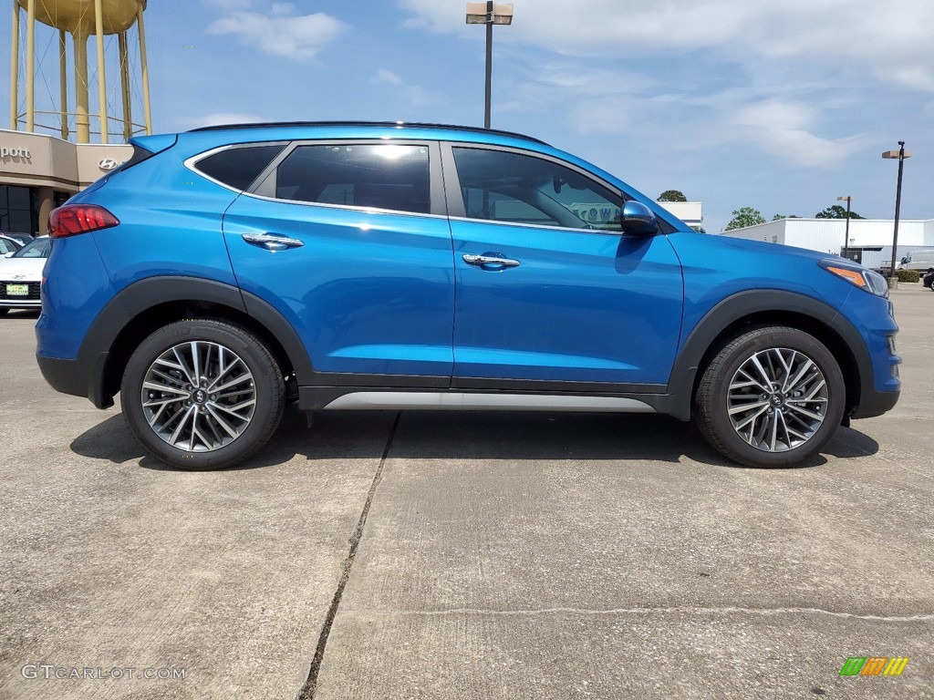 Aqua Blue 2021 Hyundai Tucson Ulitimate Exterior Photo #141767579