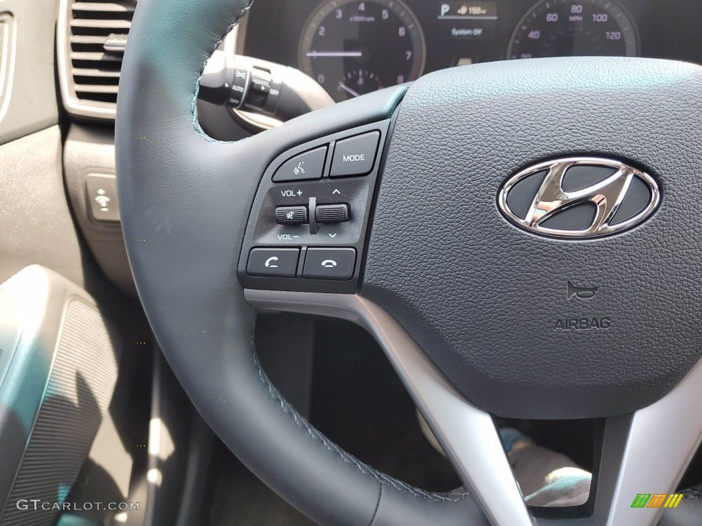 2021 Hyundai Tucson Ulitimate Black Steering Wheel Photo #141767678