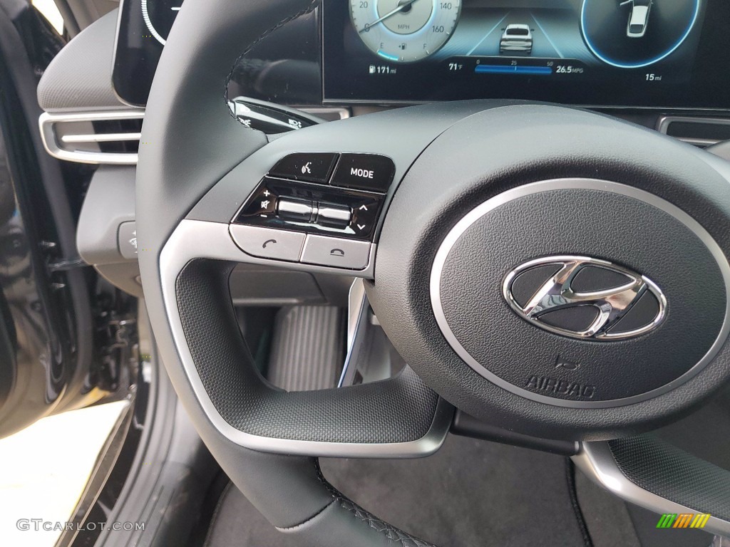 2021 Elantra Limited - Phantom Black / Black photo #16