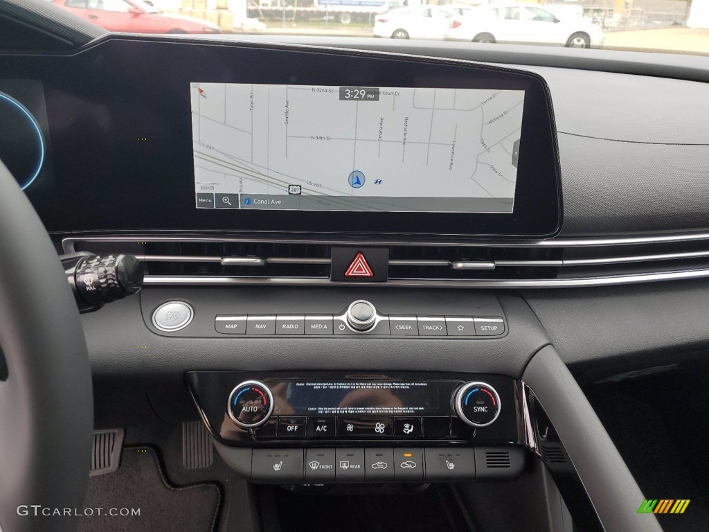 2021 Elantra Limited - Phantom Black / Black photo #18