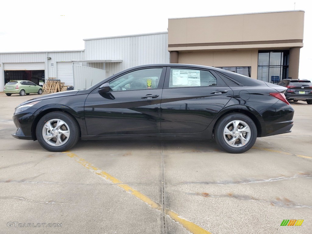 2021 Elantra SE - Phantom Black / Black photo #7