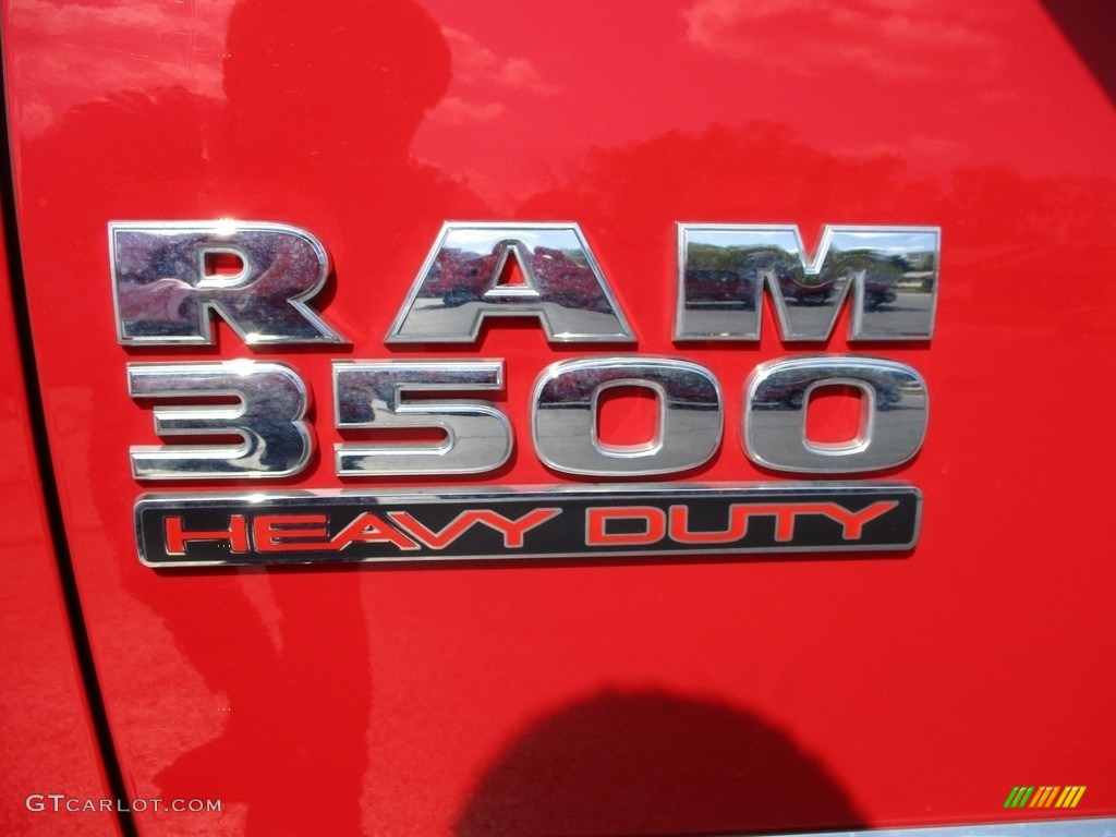 2017 3500 Tradesman Regular Cab Chassis - Bright Red / Black/Diesel Gray photo #16