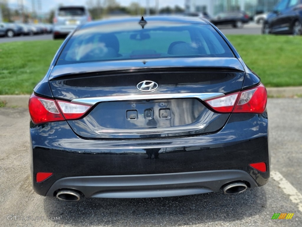 2014 Sonata SE - Phantom Black Metallic / Black photo #4
