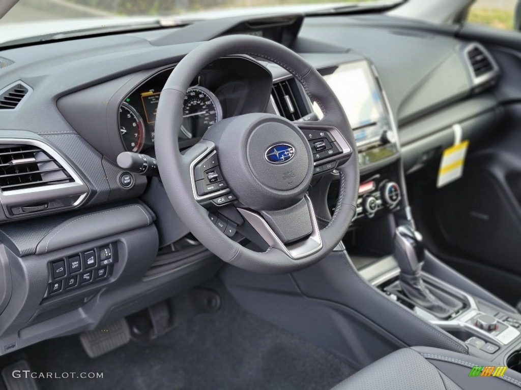 2021 Subaru Forester 2.5i Touring Black Steering Wheel Photo #141769287