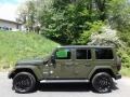 Sarge Green 2021 Jeep Wrangler Unlimited Sahara 4xe Hybrid Exterior