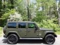 Sarge Green 2021 Jeep Wrangler Unlimited Sahara 4xe Hybrid Exterior