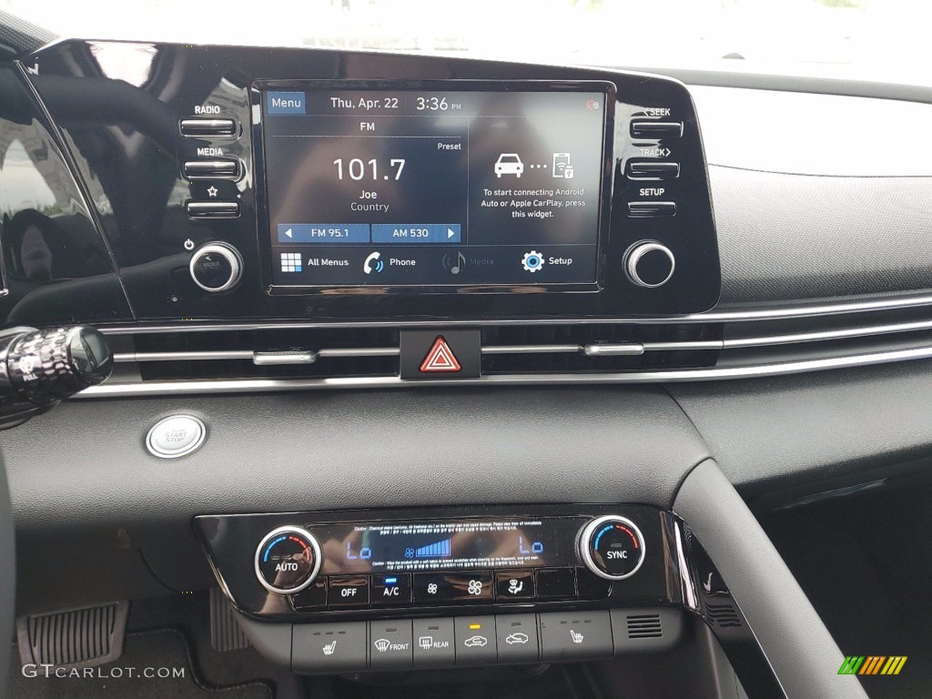 2021 Elantra SEL - Fluid Metal / Black photo #18