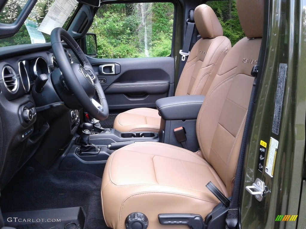 Dark Saddle/Black Interior 2021 Jeep Wrangler Unlimited Sahara 4xe Hybrid Photo #141769634
