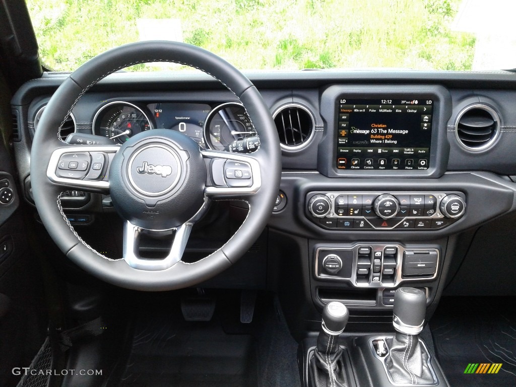 2021 Jeep Wrangler Unlimited Sahara 4xe Hybrid Dark Saddle/Black Dashboard Photo #141769865