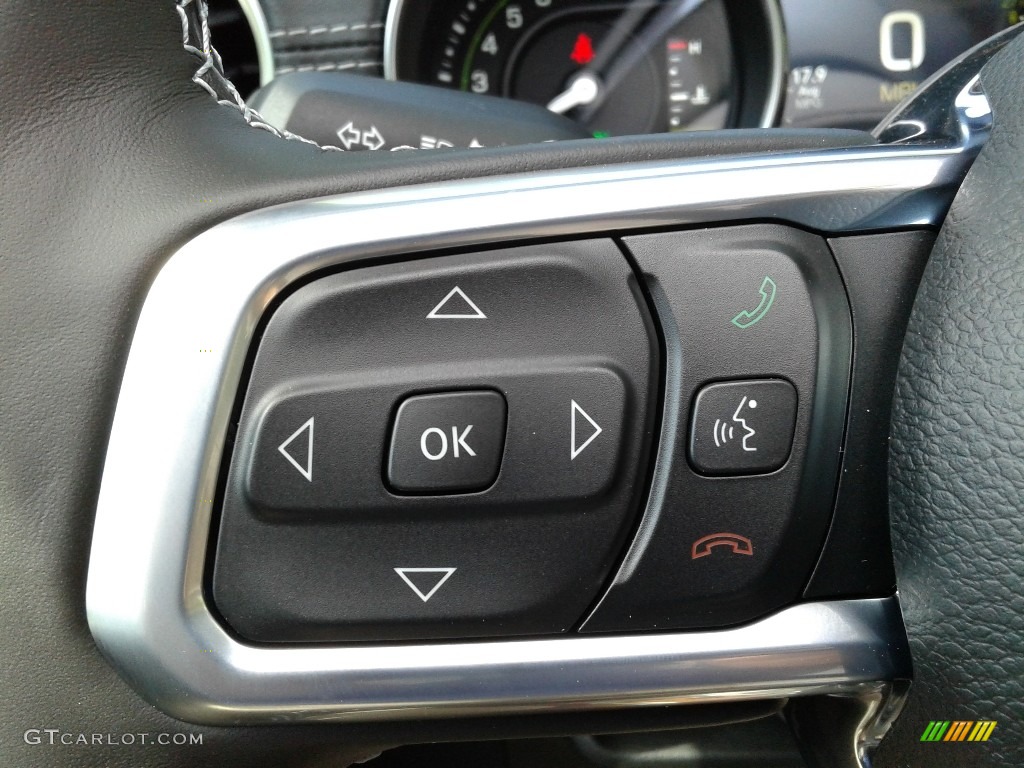 2021 Jeep Wrangler Unlimited Sahara 4xe Hybrid Dark Saddle/Black Steering Wheel Photo #141769889