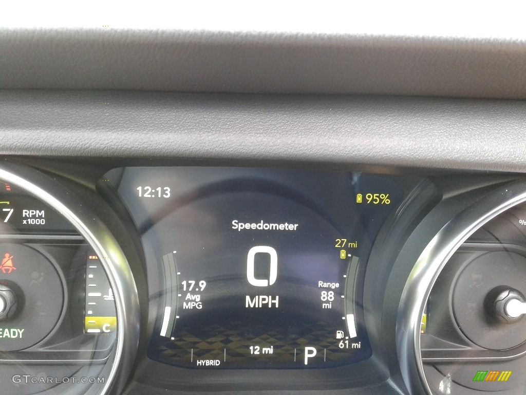 2021 Jeep Wrangler Unlimited Sahara 4xe Hybrid Gauges Photo #141769940