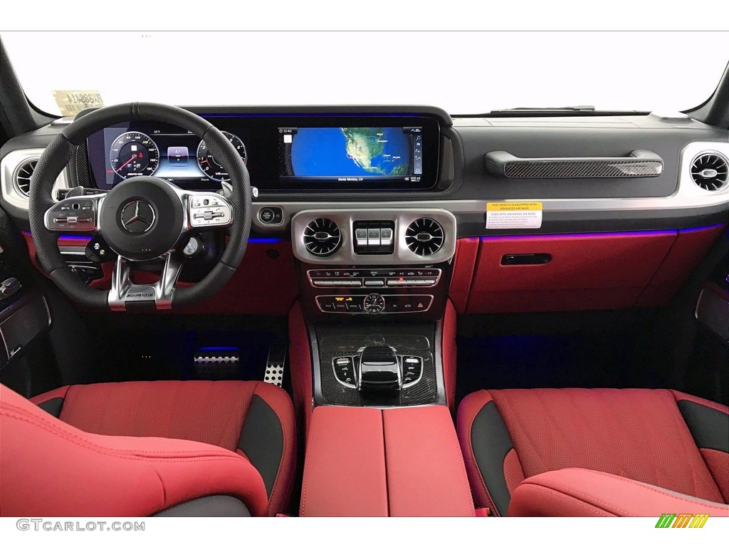2021 Mercedes-Benz G 63 AMG designo Classic Red/Black Dashboard Photo #141771344
