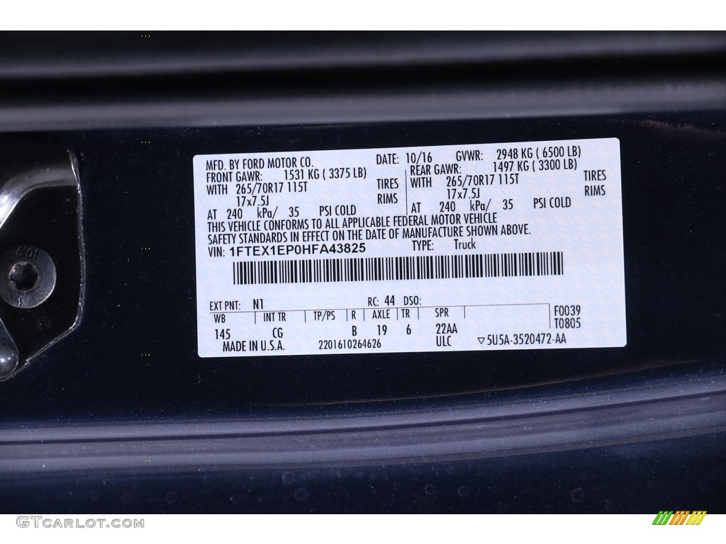 2017 F150 XL SuperCab 4x4 - Blue Jeans / Earth Gray photo #19