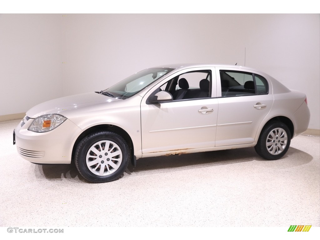 2009 Cobalt LT Sedan - Gold Mist Metallic / Ebony photo #3