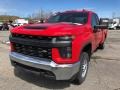 2021 Red Hot Chevrolet Silverado 2500HD Work Truck Double Cab Utility  photo #1