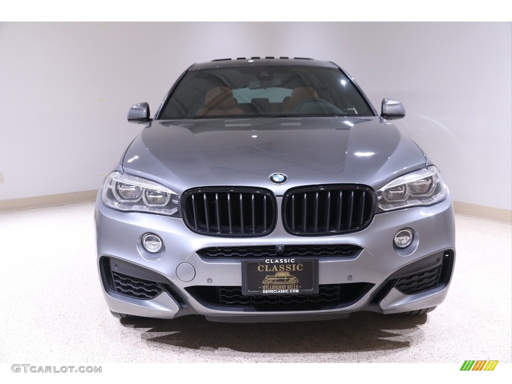 2018 X6 xDrive50i - Space Gray Metallic / Cognac/Black Bi-Color photo #2