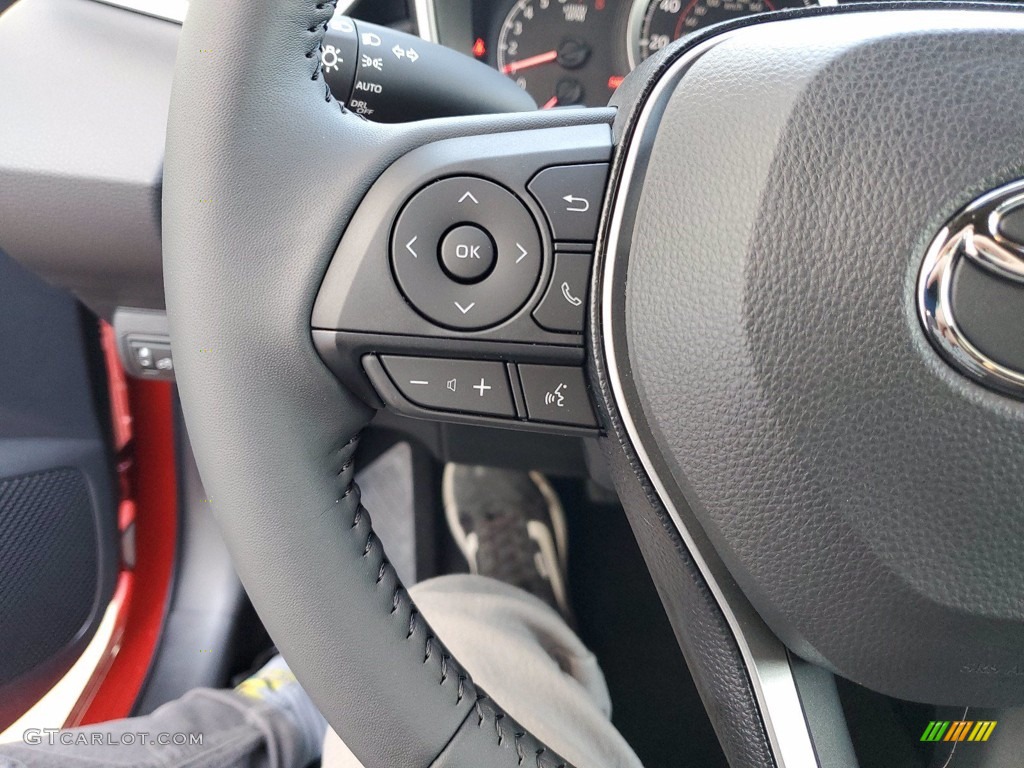 2021 Toyota Corolla Hatchback SE Black Steering Wheel Photo #141773408