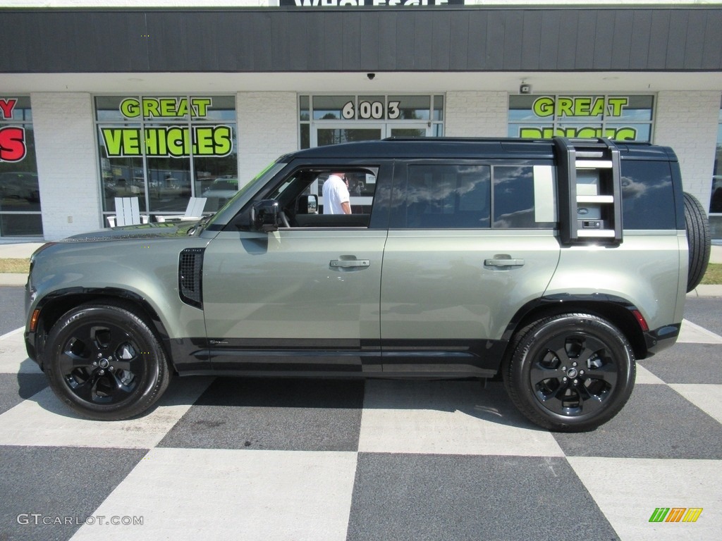 Pangea Green Metallic 2021 Land Rover Defender 110 X-Dynamic HSE Exterior Photo #141774312