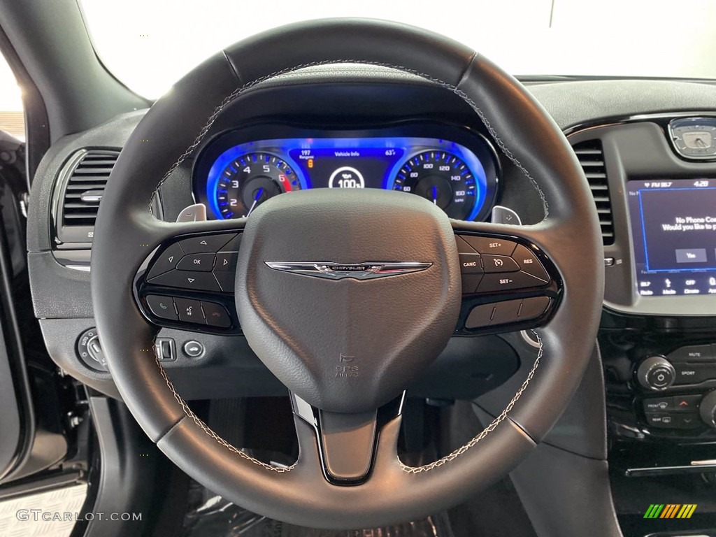2018 Chrysler 300 S Black Steering Wheel Photo #141774860