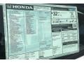 2021 Honda Civic Sport Touring Hatchback Window Sticker