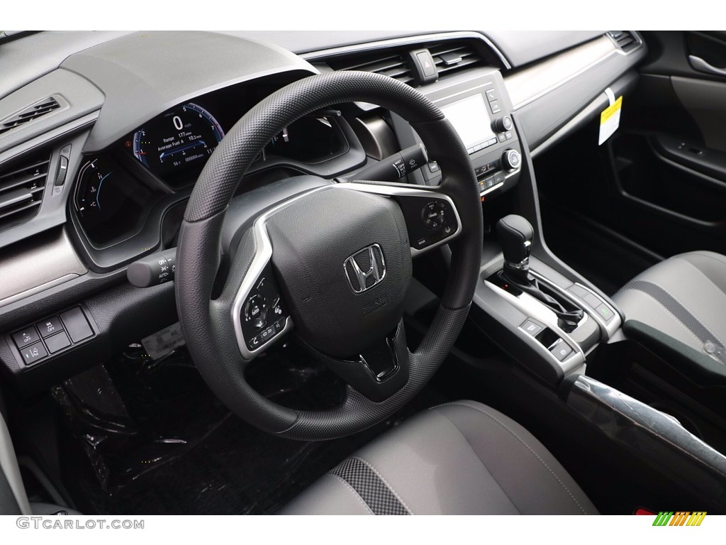 2021 Civic LX Sedan - Modern Steel Metallic / Gray photo #9