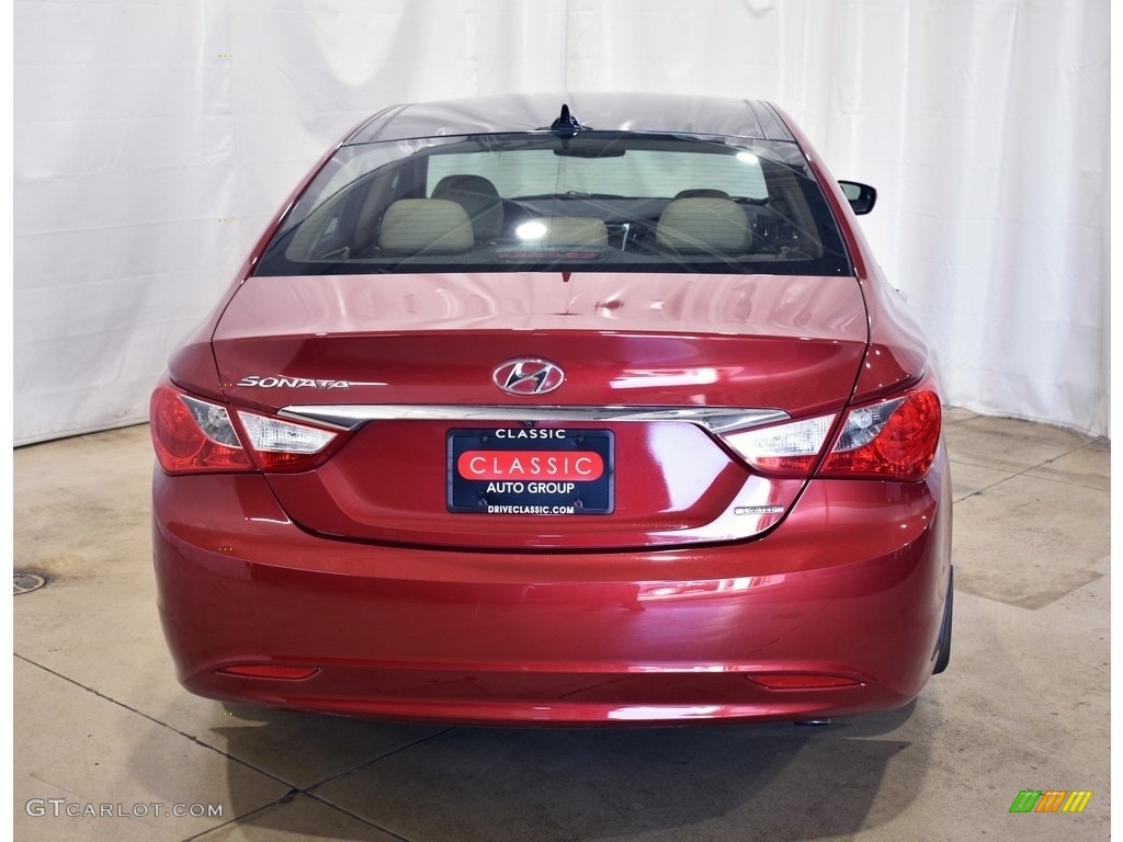 2012 Sonata Limited - Sparkling Ruby Red / Camel photo #3