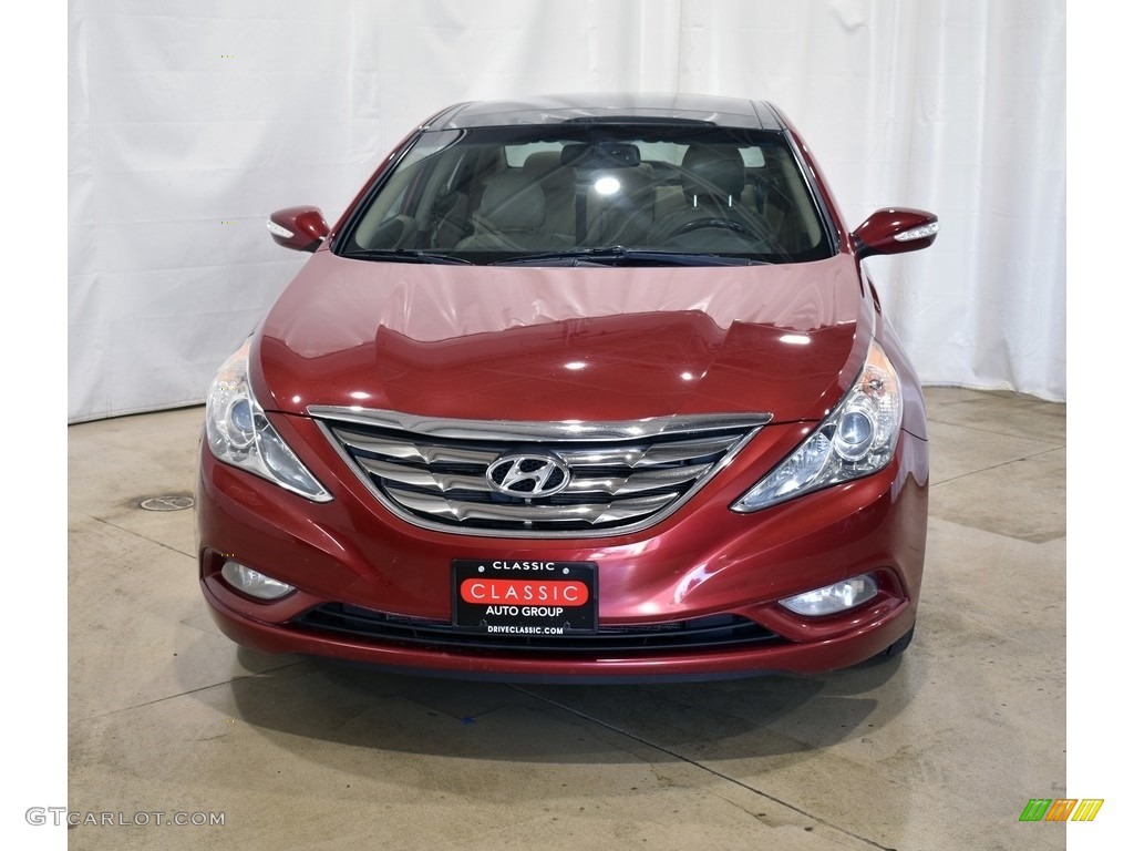 2012 Sonata Limited - Sparkling Ruby Red / Camel photo #4