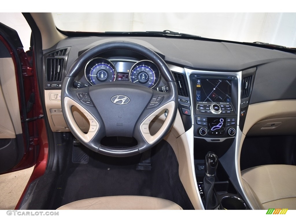 2012 Sonata Limited - Sparkling Ruby Red / Camel photo #13