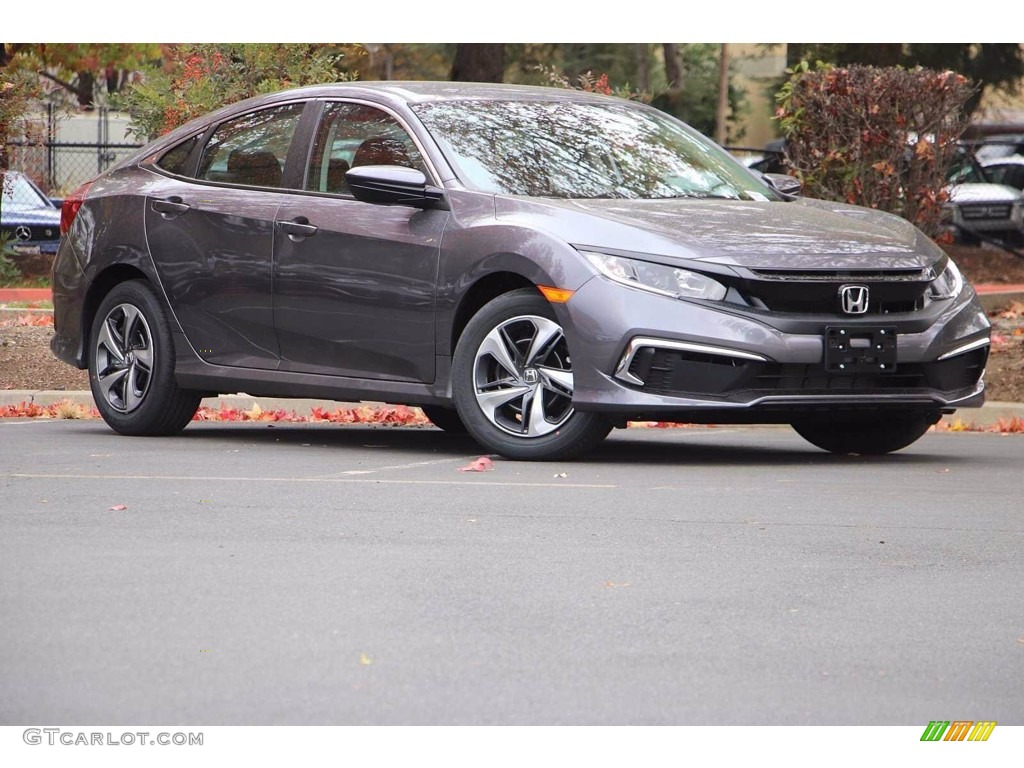 2021 Civic LX Sedan - Modern Steel Metallic / Gray photo #2