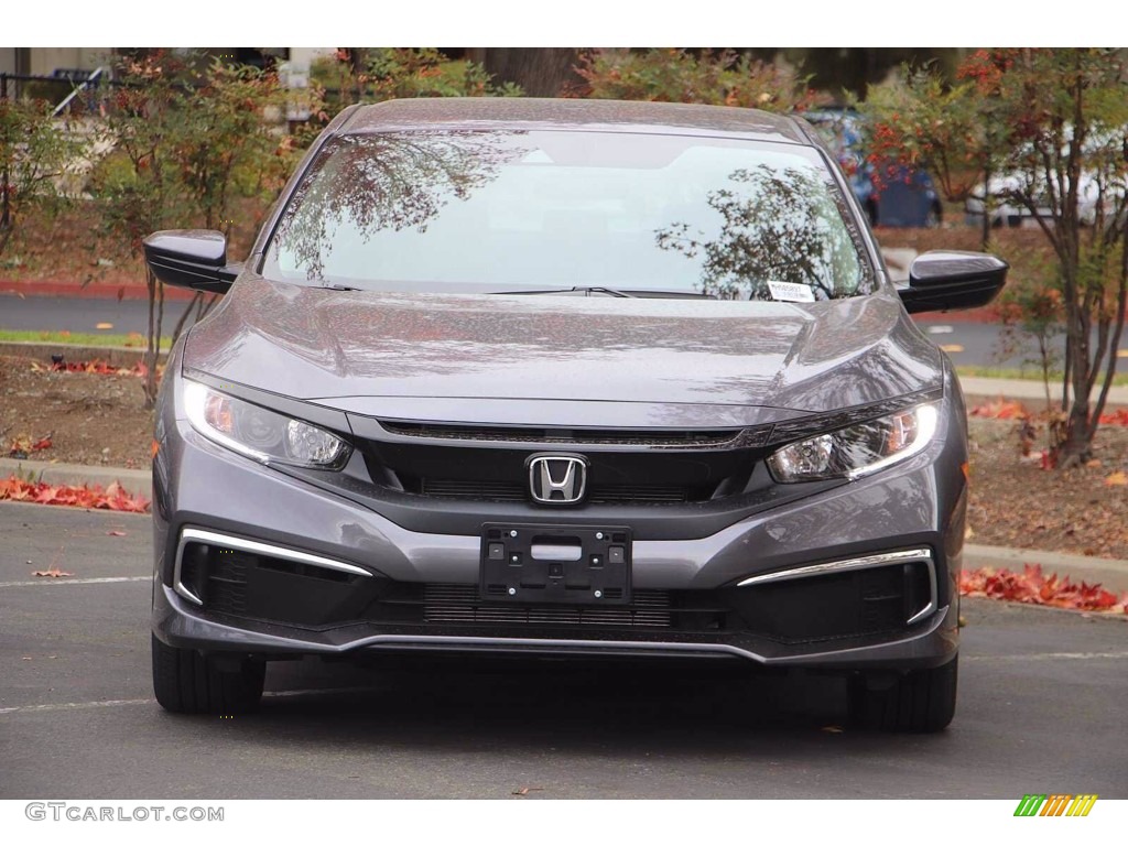 2021 Civic LX Sedan - Modern Steel Metallic / Gray photo #3
