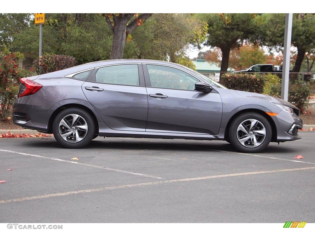 2021 Civic LX Sedan - Modern Steel Metallic / Gray photo #4