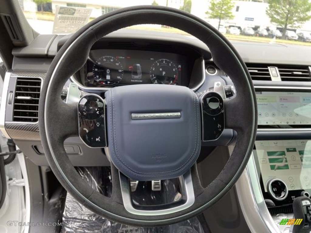 2021 Land Rover Range Rover Sport HST Eclipse/Ebony Steering Wheel Photo #141778841