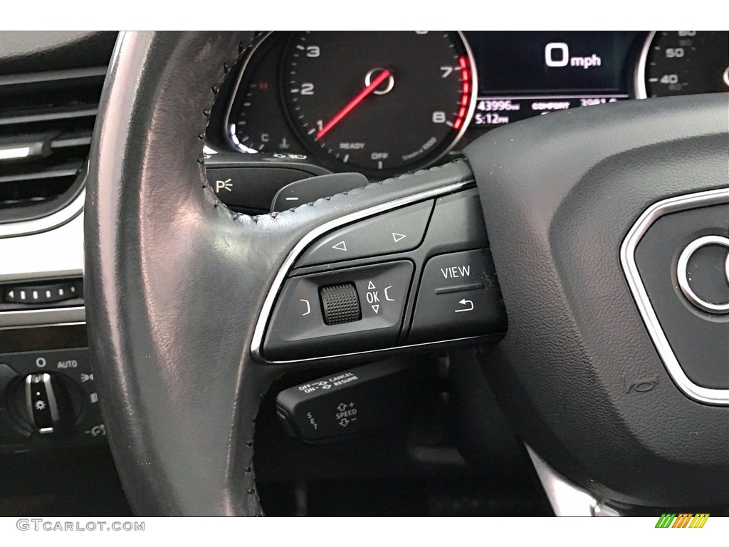 2018 Audi Q7 3.0 TFSI Premium Plus quattro Nougat Brown Steering Wheel Photo #141779096