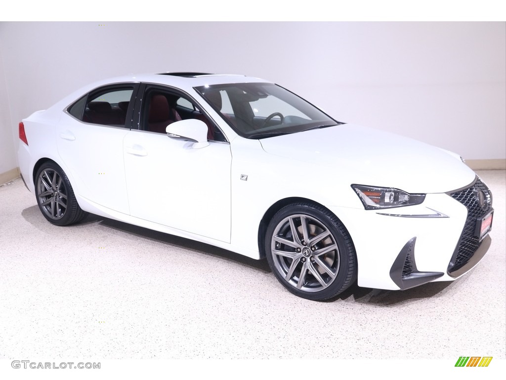 2019 IS 300 F Sport AWD - Ultra White / Rioja Red photo #1