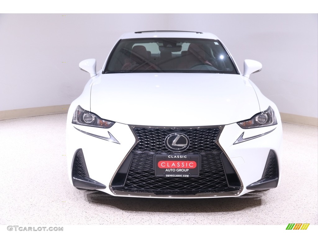 2019 IS 300 F Sport AWD - Ultra White / Rioja Red photo #2