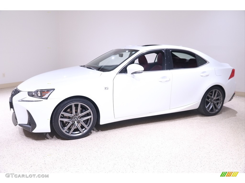 2019 IS 300 F Sport AWD - Ultra White / Rioja Red photo #3