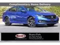 2021 Aegean Blue Metallic Honda Civic Sport Sedan  photo #1