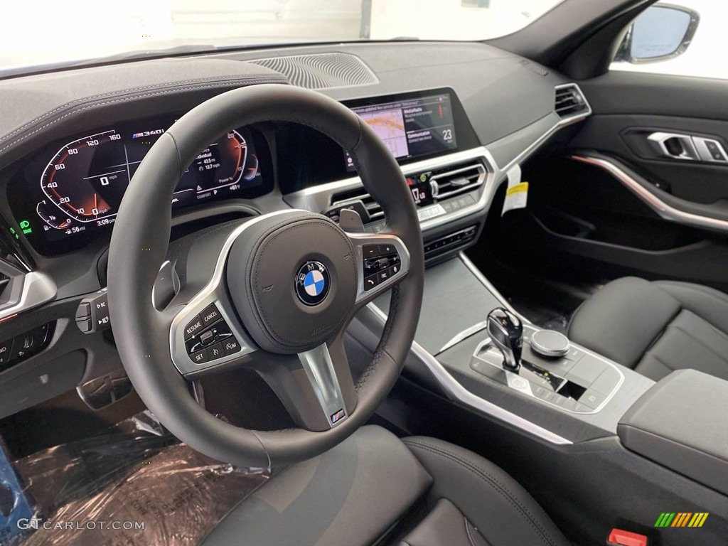 Black Interior 2021 BMW 3 Series M340i Sedan Photo #141781025
