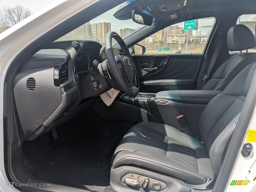 Black Interior 2021 Lexus LS 500 AWD Photo #141781055