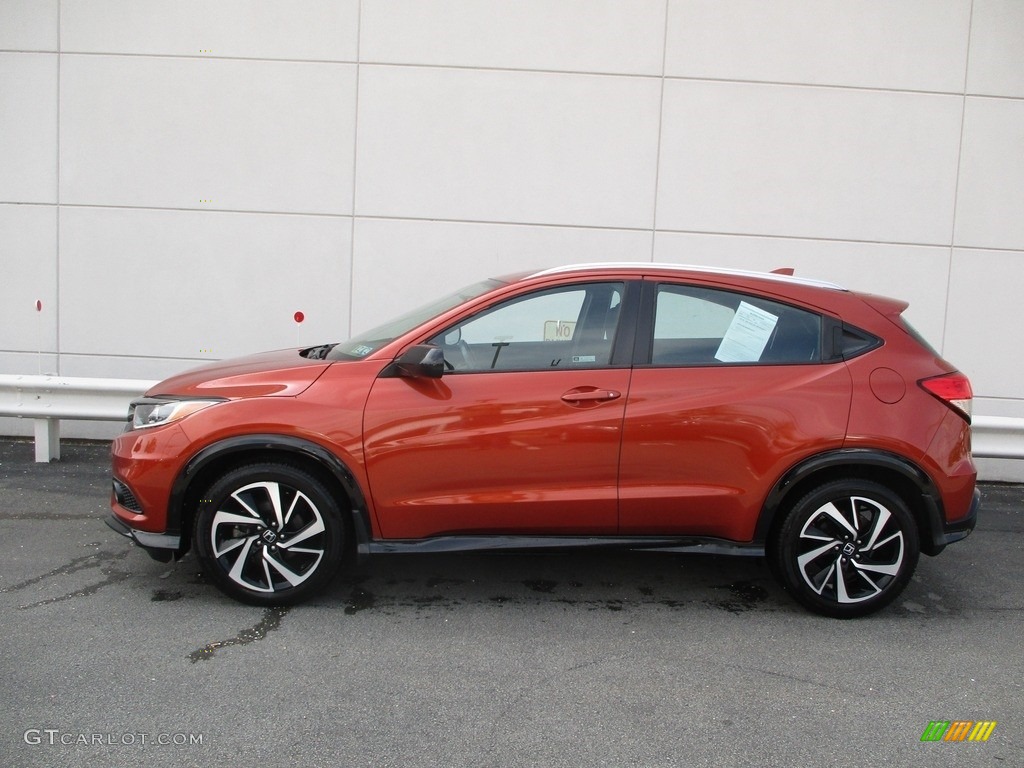 2019 HR-V Sport AWD - Orangeburst Metallic / Black photo #2