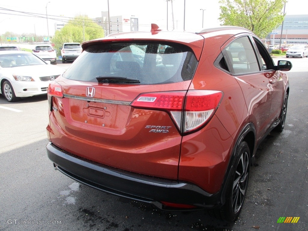 2019 HR-V Sport AWD - Orangeburst Metallic / Black photo #5