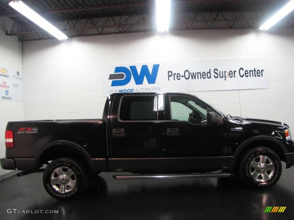 2004 F150 FX4 SuperCrew 4x4 - Black / Dark Flint photo #4