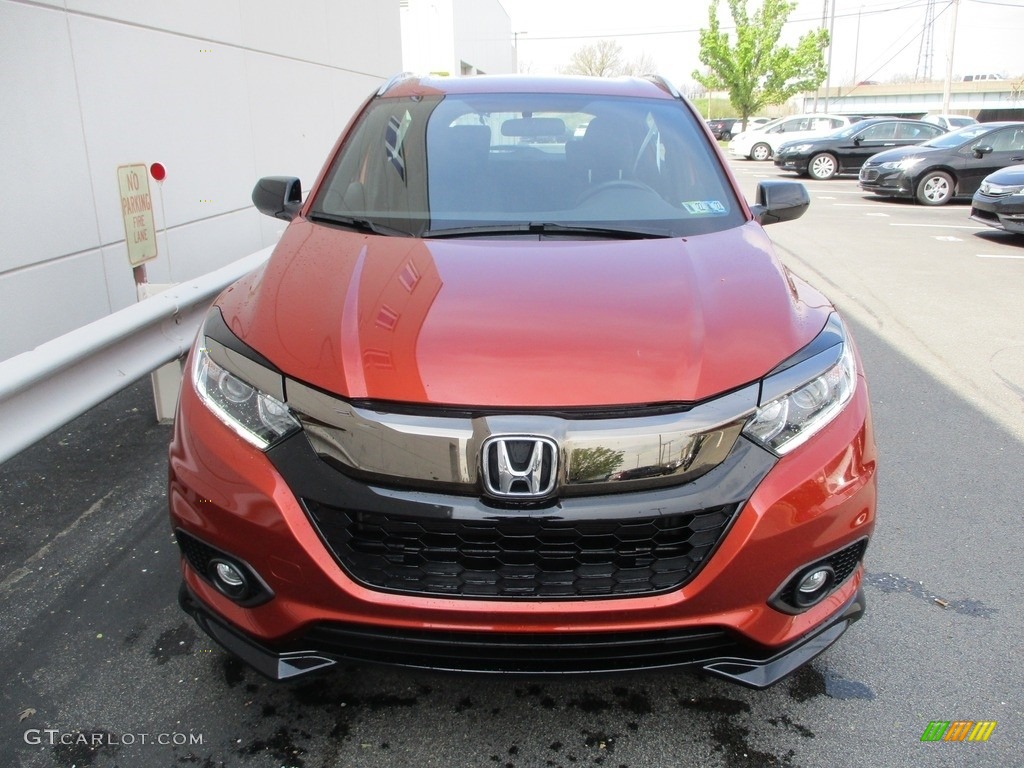 2019 HR-V Sport AWD - Orangeburst Metallic / Black photo #9
